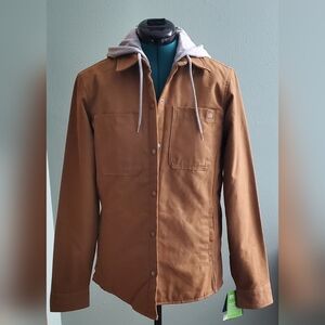 NWT Dickies Women's Duck Hooded Shirt Jacket - Size Small